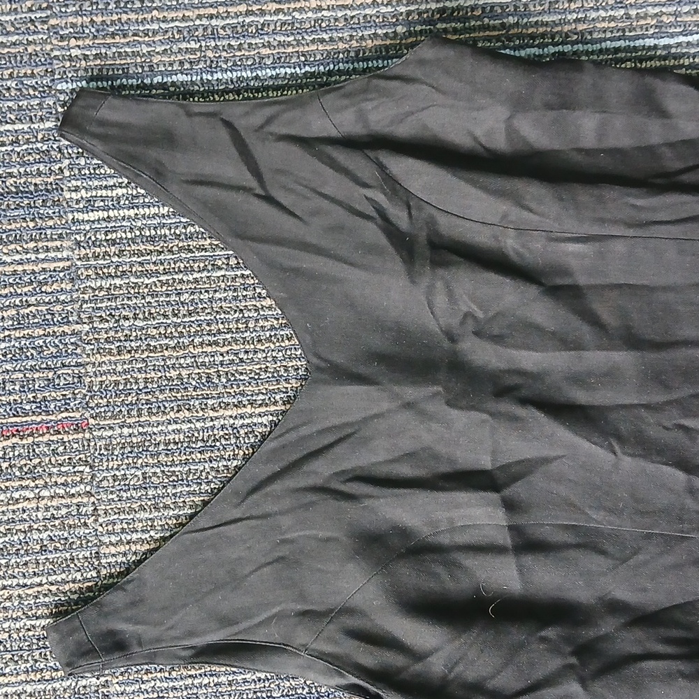 Tommy Bahama Black V Neck Tank Midi Dress Size 8 - Picture 5 of 8